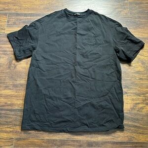 Chic Ven Black Short Sleeve Pocket T Shirt